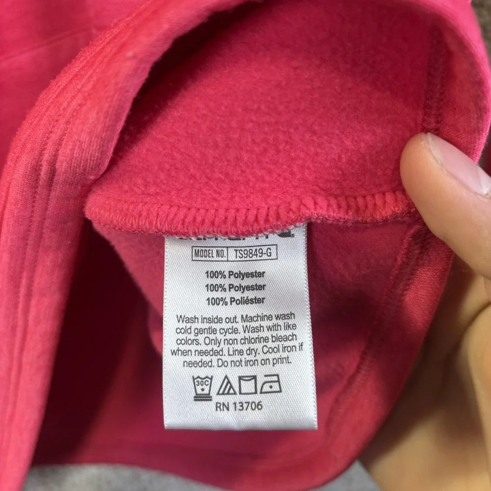 Carhartt Hoodie Youth Large 12‎ Pink Fleece Pullover Kangaroo Pocket Logo